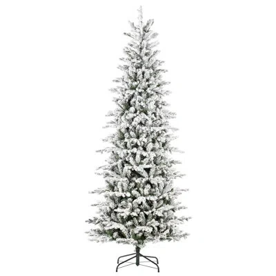 Vickerman 6.5' X 36" Frosted Wistler Spruce Artificial Unlit Christmas Tree With 1886 Pe/pvc Tips In Green