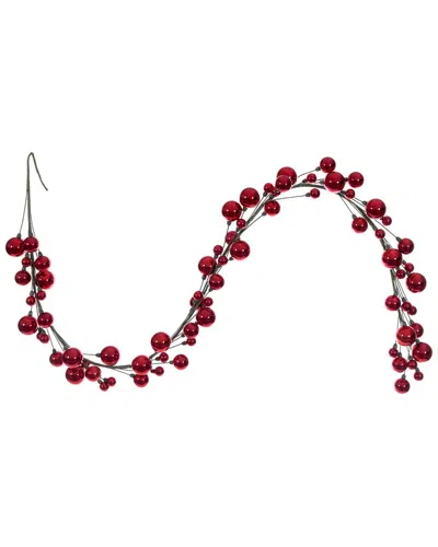 Vickerman 6ft Red Shiny Ornament Branch