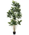 Vickerman 7' Potted Artificial Rubber Tree In No Color