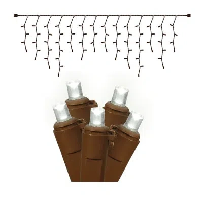 Vickerman 70 Wide Angle Icicle Christmas Light In White