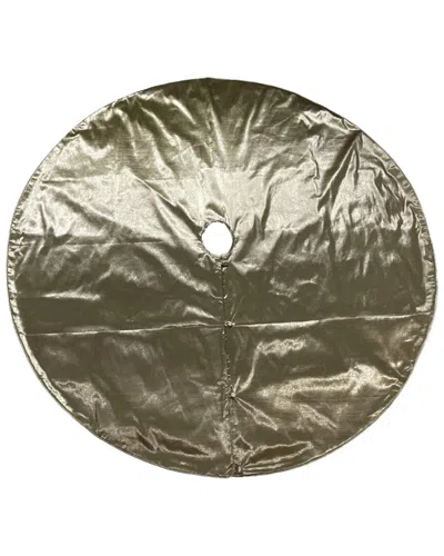 Vickerman 72in Gold Metallic Christmas Tree Skirt In Gray