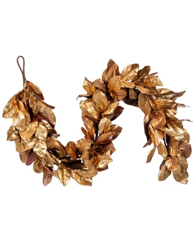 Vickerman 72in Magnolia Leaf Garland In Brown