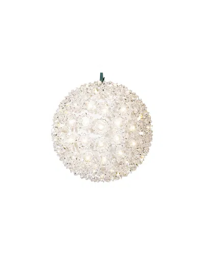 Vickerman 7.5in Starlight Sphere Christmas Ornament With 100 Warm White Wide  Angle Led Lights In Neutral