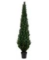 Vickerman 8' Artificial Potted Green Cedar Tree In No Color