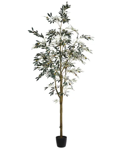 Vickerman 8' Artificial Potted Olive Tree In No Color