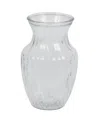 Vickerman 8" Clear Rose Vase. Includes Two Pieces Per Set. In Clear