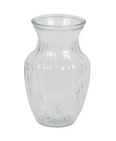 Vickerman 8" Clear Rose Vase. Includes Two Pieces Per Set.