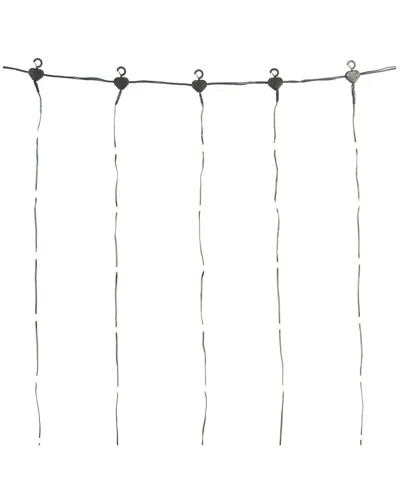 Vickerman 800-light 10ft Remote Controlled Led Curtain End-connecting Light  Set In White