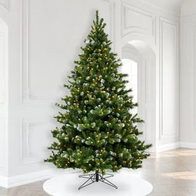 Vickerman 9'' X 66" New Haven Spruce Artificial Christmas Tree, Clear Dura-lit Lights