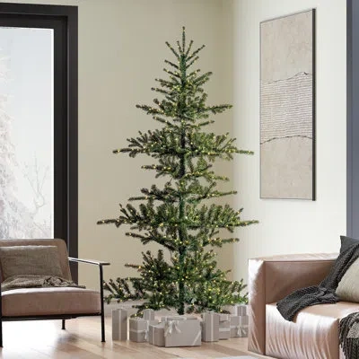 Vickerman 90'' H Green Realistic Pine Christmas Tree With 750 Led Lights