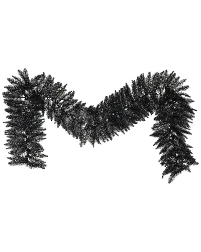Vickerman 9ft Black Fir Artificial Christmas Garland In Multi