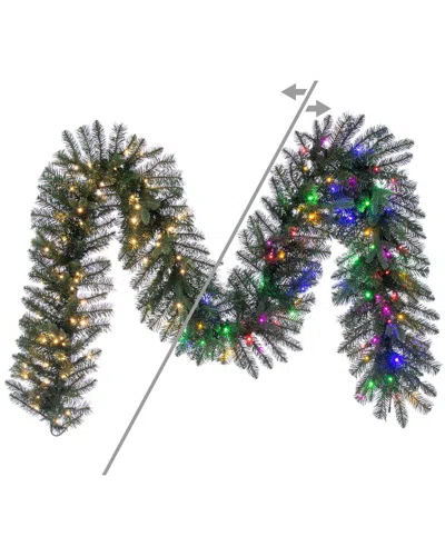 Vickerman 9ft Colorado Blue Fir Artificial Pre-lit Garland In Multi