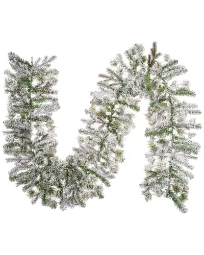 Vickerman 9ft Flocked Kiana Artificial Christmas Garland In Gray