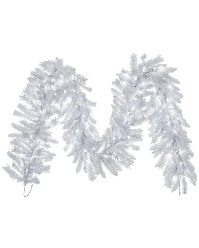 Vickerman 9ft Crystal White Spruce Artificial Christmas Garland