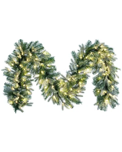 Vickerman 9ft Frosted Douglas Fir Artificial Garland With Warm White Led  Lights In Multi