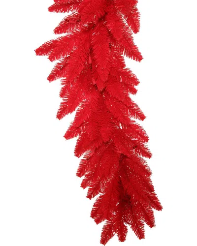 Vickerman 9ft Red Artificial Christmas Garland