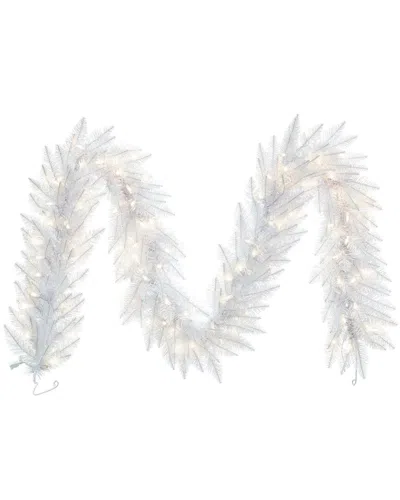 Vickerman 9ft Sparkle White Spruce Artificial Christmas Garland