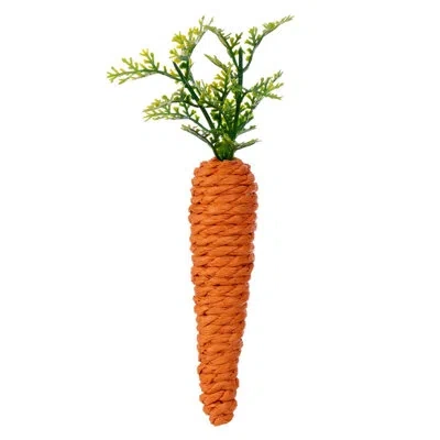 Vickerman Artificial Carrots. Each Carrot Measures 7" Tall And 3" Wide. Includes Six Carrots Per Bag. In Orange