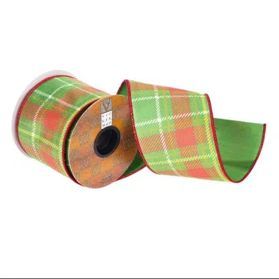 Vickerman Christmas Ribbon In Green,red