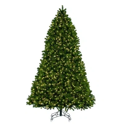 Vickerman Deluxe Sequoia Pine Artificial Full Pre-lit Christmas Tree With 2450 Warm White Led 5mm Lights. In Green