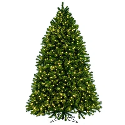 Vickerman Deluxe Sequoia Pine Artificial Full Pre-lit Christmas Tree With Warm White Led 5mm Lights. In Green
