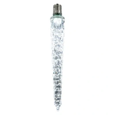 Vickerman Falling Icicle Light Bulb In White