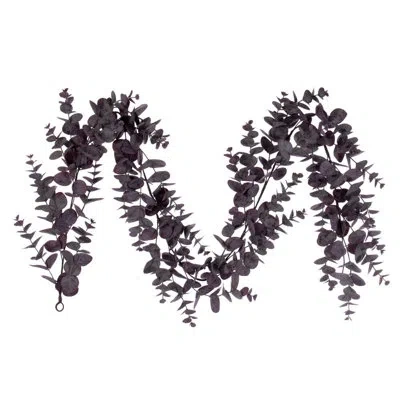 Vickerman Faux Eucalyptus Garland In Red