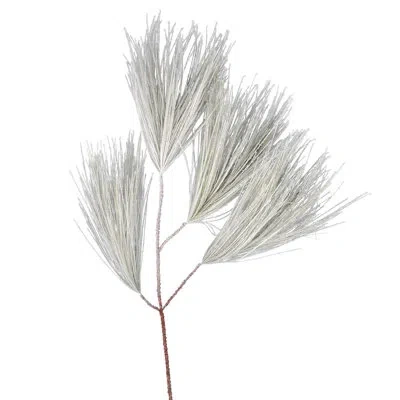 Vickerman Flocked Coutler Pine Spray In White