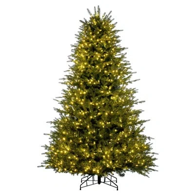 Vickerman Georgian Fraser Fir Artificial Pre-lit Christmas Tree In Clear,white