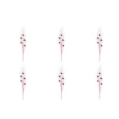 Vickerman Glitter Curly Ball Spray In Red