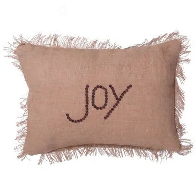 Vickerman Joy Lumbar Pillow In Tan
