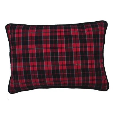 Vickerman Mackenzie Velvet Lumbar Pillow In Red
