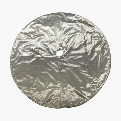 Vickerman Metallic Christmas Tree Skirt In Silver