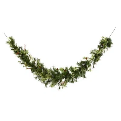 Vickerman Mixed Country Pine Artificial Christmas Garland In Green