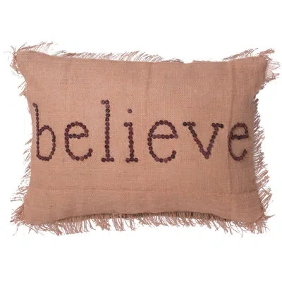 Vickerman Rectangular Pillow Cover & Insert In Tan