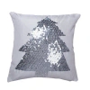 Vickerman Sequin Silk Throw Pillow In White