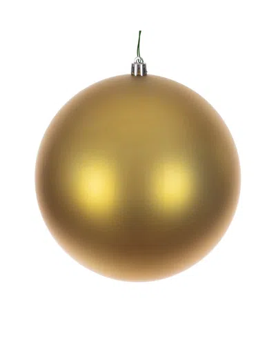 Vickerman Set Of 4 Indoor/outdoor 6in Gold Matte Seamless Ornaments