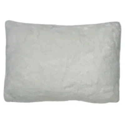Vickerman Snow Fox Lumbar Pillow In White