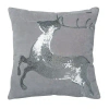 Vickerman Sparkling Deer Throw Pillow In White