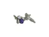 Vickisarge Men's Pink / Purple The Purple Bee Cufflinks In Platinum