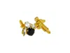 Vickisarge Men's The Black Bee Cufflinks In Gold
