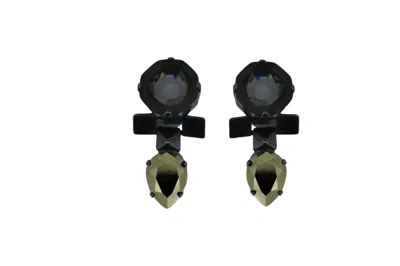 Vickisarge Women's Black / Grey Moonlight Earrings In Multi