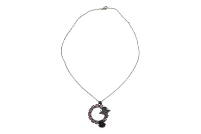 Vickisarge Women's Black / Pink / Purple Antiqued Circle Of Life Necklace