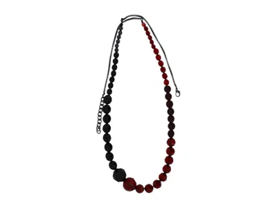 Vickisarge Women's Black / Red Vampire's Lair Asymmetrical Necklace