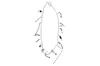 Vickisarge Women's Black / Silver Party Twisted Crystal Necklace