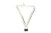 Vickisarge Women's Black / Silver The Tile Lock Necklace In Silver In Multi