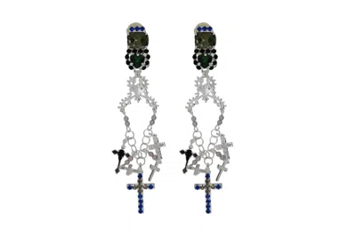 Vickisarge Women's Black / Silver The Trove Earrings - Pierced