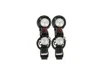 Vickisarge Women's Black / White Chain Link Pearl Earrings