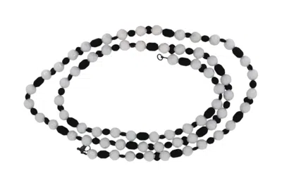 Vickisarge Women's Black / White Lydia's Long Chain Necklace