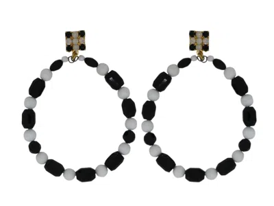 Vickisarge Women's Black / White The Black & White Hoops - Pierced